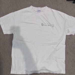 HiddenNY Hidden Braille White Shirt Large